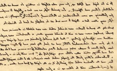 A letter written in cursive handwriting on yellowing paper.